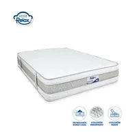 Colchón Sencillo 100x190x22cm Resortado Super Pride