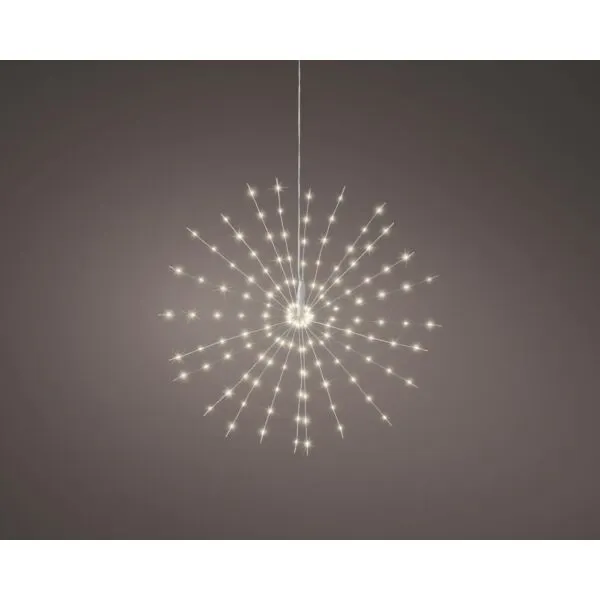 Lumineo Decoratieve Poolster Buitenverlichting Warm Wit 144 LEDs