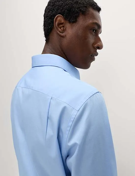 Regular Fit Cotton Blend Shirt