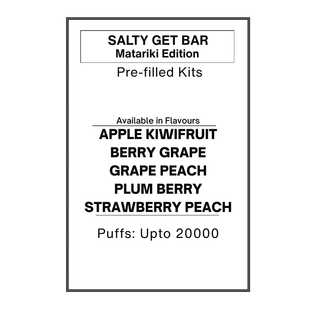 Salty GET Bar Pre-filled Kit |Matariki Edition 28.5mg/mL
