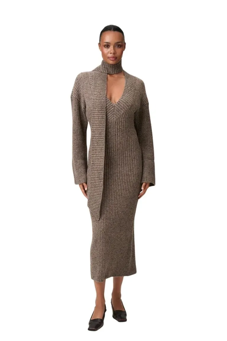 Thun Dress - Taupe Melange