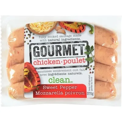 Gourmet Chicken Sweet Pepper Fully Cooked Sausage