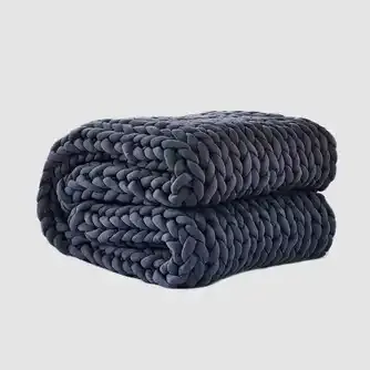 Dreamz Knitted Weighted Throw Blanket 9kg Dark Grey