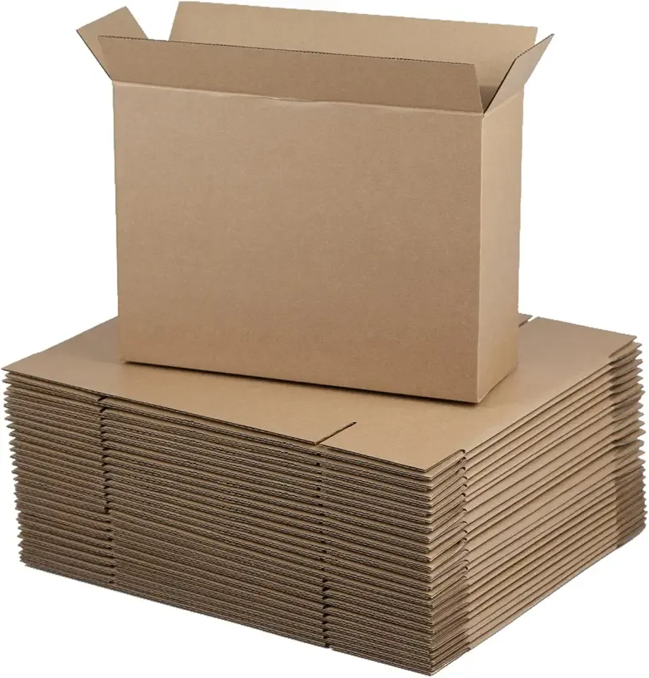 12x9x4 Inches Shipping Boxes, Brown Corrugated Cardboard Boxes for Small Bussiness, 25 Pack