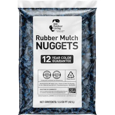 Premium Nugget 1.5 -cu ft Blue Rubber Rubber Mulch