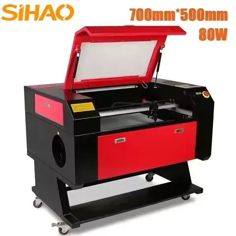 SIHAO 50/60/80/130W Laser Engraver CO2 Laser Engraving Machine RUIDA Board Compatible W/ Lightburn Laser Tube Woodworking Tools