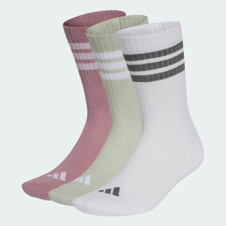 3-STRIPES CUSHIONED SPORTSWEAR CREW SOKKER, 3 par