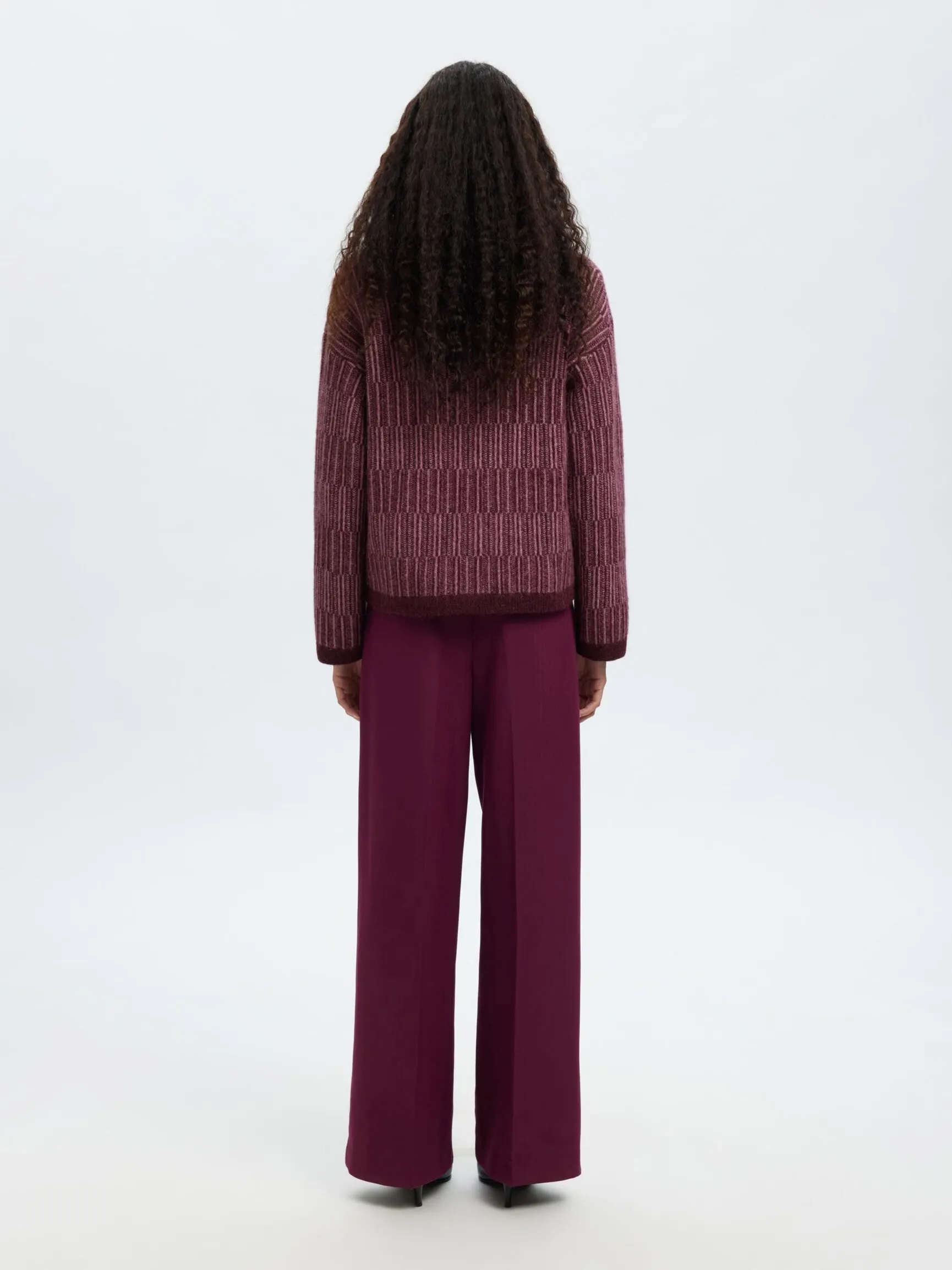 ULLBLANDING STRIKKET CARDIGAN