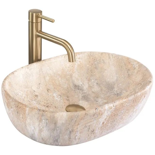 LAVABO SOBRE ENCIMERA REA AMELIA BEIGE