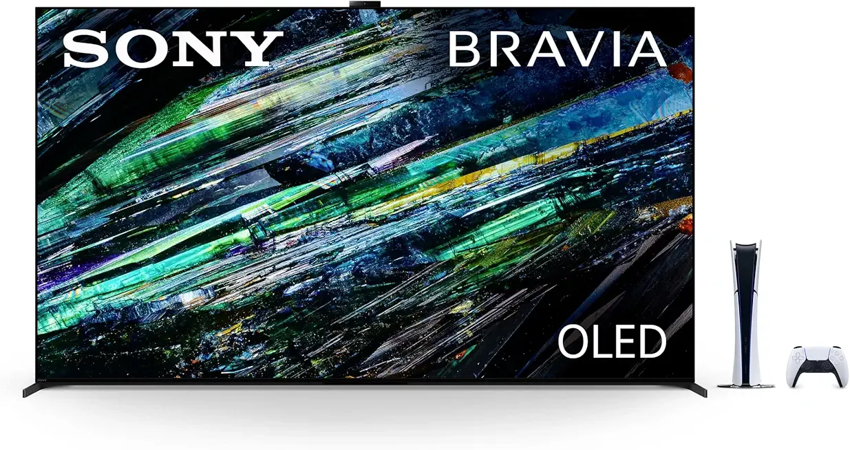 Sony QD-OLED 77 inch BRAVIA XR A95L Series 4K Ultra HD TV: Smart Google TV & PlayStation 5 Digital Edition Console (Slim)