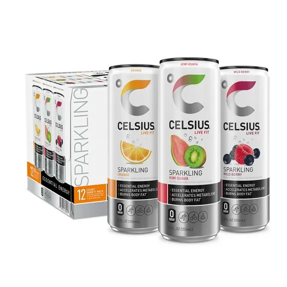 Rollback CELSIUS Sparkling Original Variety Pack, Functional Energy Drink 12 fl oz (Pack of 12) $17.98 Was $19.98