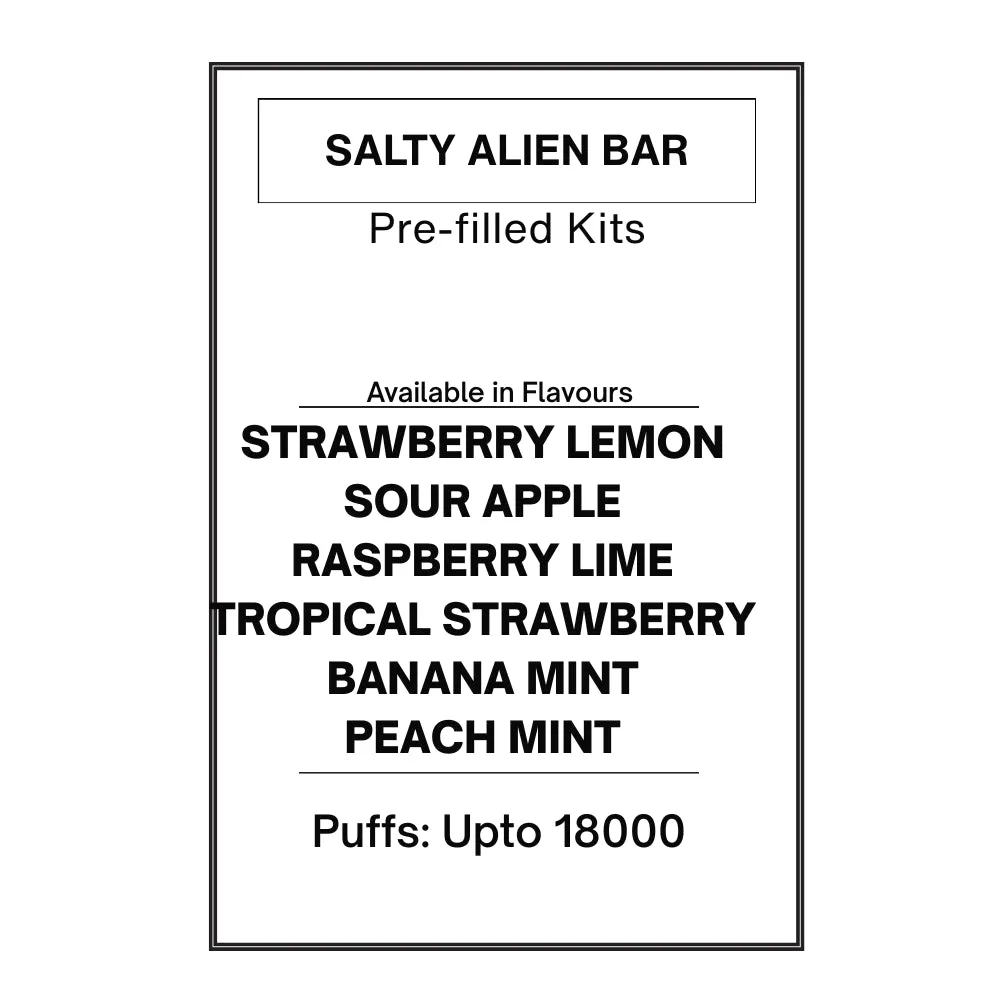 Salty ALIEN Bar Pre-filled Kit 28.5mg/mL