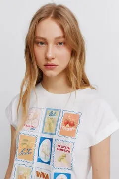 Camiseta manga corta dibujo