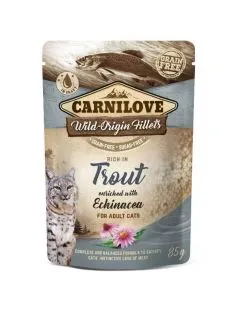 Carnilove Cat Pouch Wild-Origin-Fillets - Natvoer - Forel 85 g