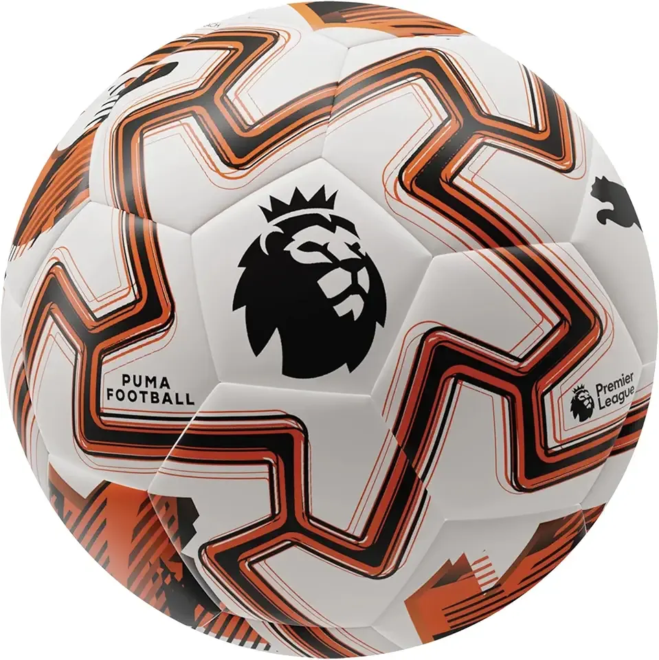 Unisex Orbita Match Premier League Soccer Ball (FIFA Quality), White-Heat Fire-Black AH25, 5