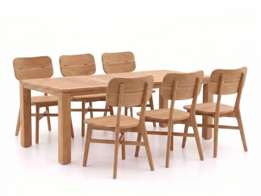 Bellagio Omodeo/Buxton 220cm dining tuinset 7-delig