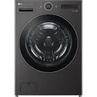 LG 5.0 CuFt Smart Steam Sanitize Electric Front Load Black Steel Washer with TurboWash™ 360° Technology