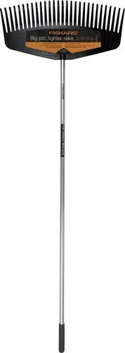 Fiskars® 24" Aluminum Handle Leaf Rake