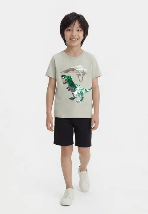 T-shirts med print - light dusty green