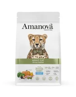 Amanova Adult Cat - Divine Rabbit - Kattenvoer - Konijn 4 kg