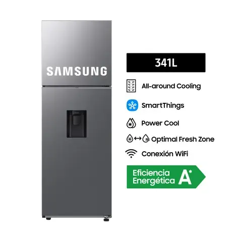 Refrigeradora Samsung 341L Top Freezer 2 Puertas RT35DG5720S9PE