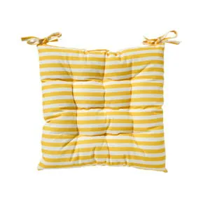 Zitkussen streep - geel - 40x40 cm