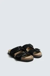 LEATHER STRAP SANDALS
