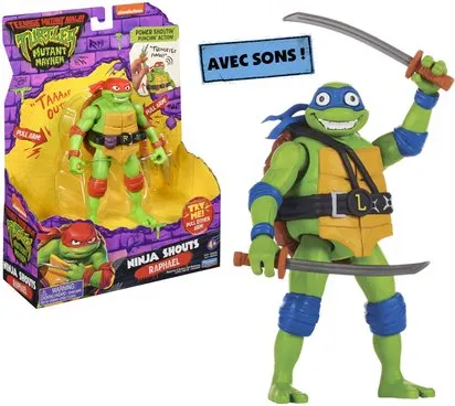 TORTUES NINJA - FIGURINE DELUXE 15 CM AVEC FONCTION ELECTRONIQUE GP TOYS Ref : 41128488
