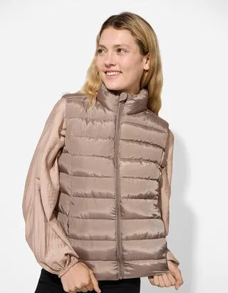 Gilet trapuntato - Tinta unita - marrone chiaro