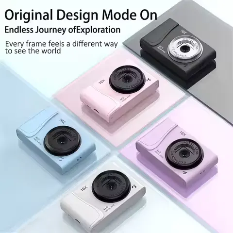 4K Digital Camera 16x Zoom Camcorder 24 Million Pixels Compact Cameras Auto Focus for Kids Adult Beginners Photograph