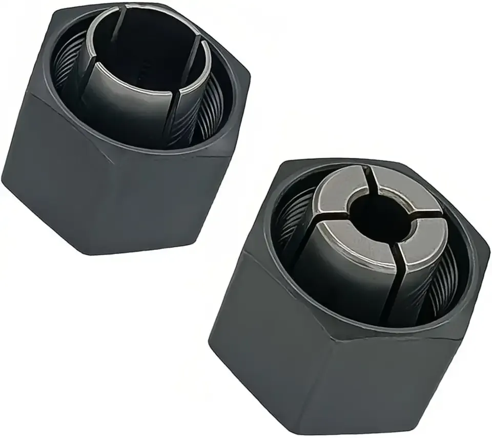 (1/​​2-inch) 12.7mm and（1/4-inch 6.35mm Collet Chuck and Nut Replace for Dewalt 326286-04 DW6212 DW6214 DW618 Router Hitachi 323-293, Bosch 2610906283 Skil 2823121001