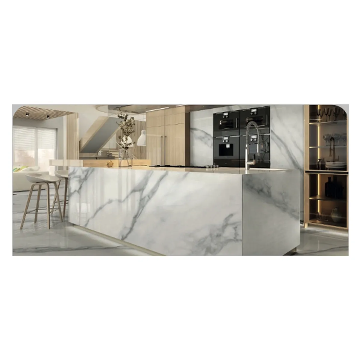 Pavimento Calacatta 60 x 120 cm
