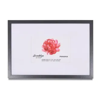 Brooklyn Panama Photo Frame Charcoal 8x12