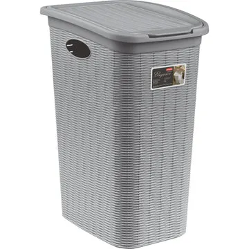 Portabiancheria Grigio Linea Elegance 36 litri
