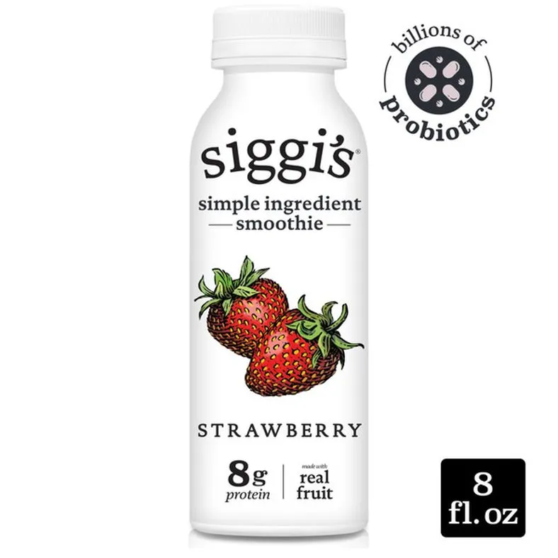 Siggi's Swedish Style Whole-Milk Drinkable Yogurt Strawberry