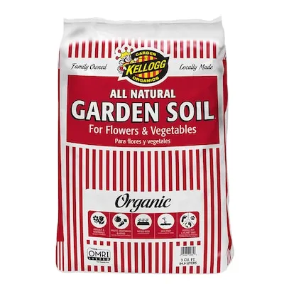 Kellogg 3 Cubic feet Fruit flower and vegetable Organic Garden soil
