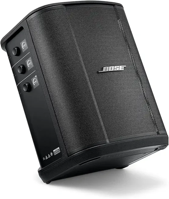 Bose S1 Pro+ All-in-One PA Speaker - Powered, Wireless PA System, Multiple Positioning Options, Ergonomic Carry Handle, Up to 11 Hours of Playtime, Black