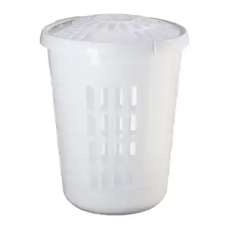 Wham Laundry Hamper Ice White Deluxe Round