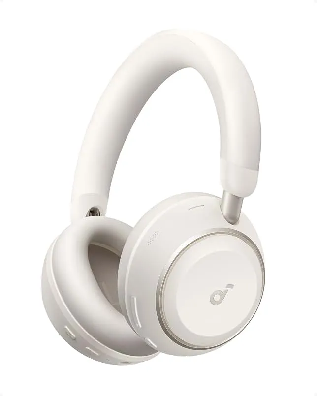 Soundcore Anker Space 2 Bluetooth 6.1 Over-Ear Headphones, Travel-Ready | Active Noise Cancelling, 50H Playtime, LDAC Hi-Res, Dual Connection, Clear Calls, Nap Mode, Wearing Detection, Fast Charging