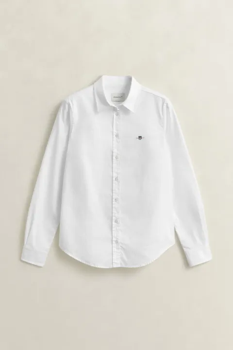 Oxfordskjorte med stretch i slim fit
