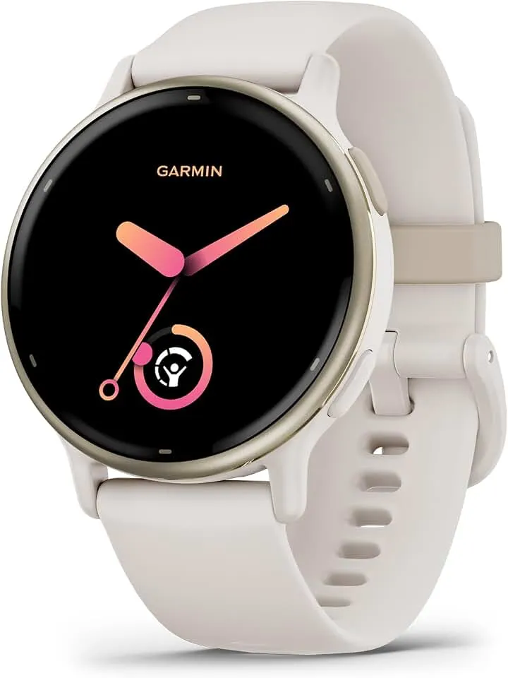 Garmin vívoactive® 5, Health & Fitness GPS Smartwatch, 42mm, Ivory | 24/7 Health Monitoring, Built-In Sports Apps, Sleep Coach, Body Battery™ Energy Monitoring, Workout Benefit & Recovery Time