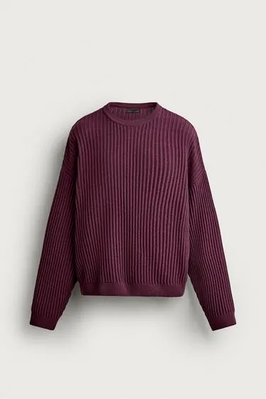 BOXY FIT TEXTURED JUMPER