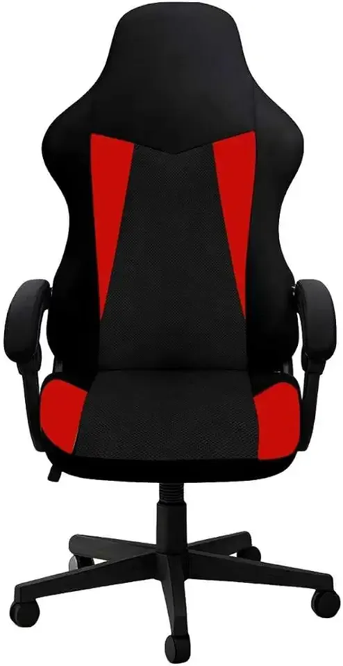 Gaming Chair Covers Only,Stretchable Fit Thick Breathable Mesh | Cat Scratch Proof,Scratch Resistant,Soft,Gaming Chair Seat Cover with 2Pcs Armrest Slipcovers(Black-red,Style 1)