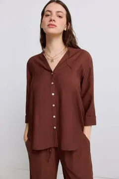 Blusa escote en uve