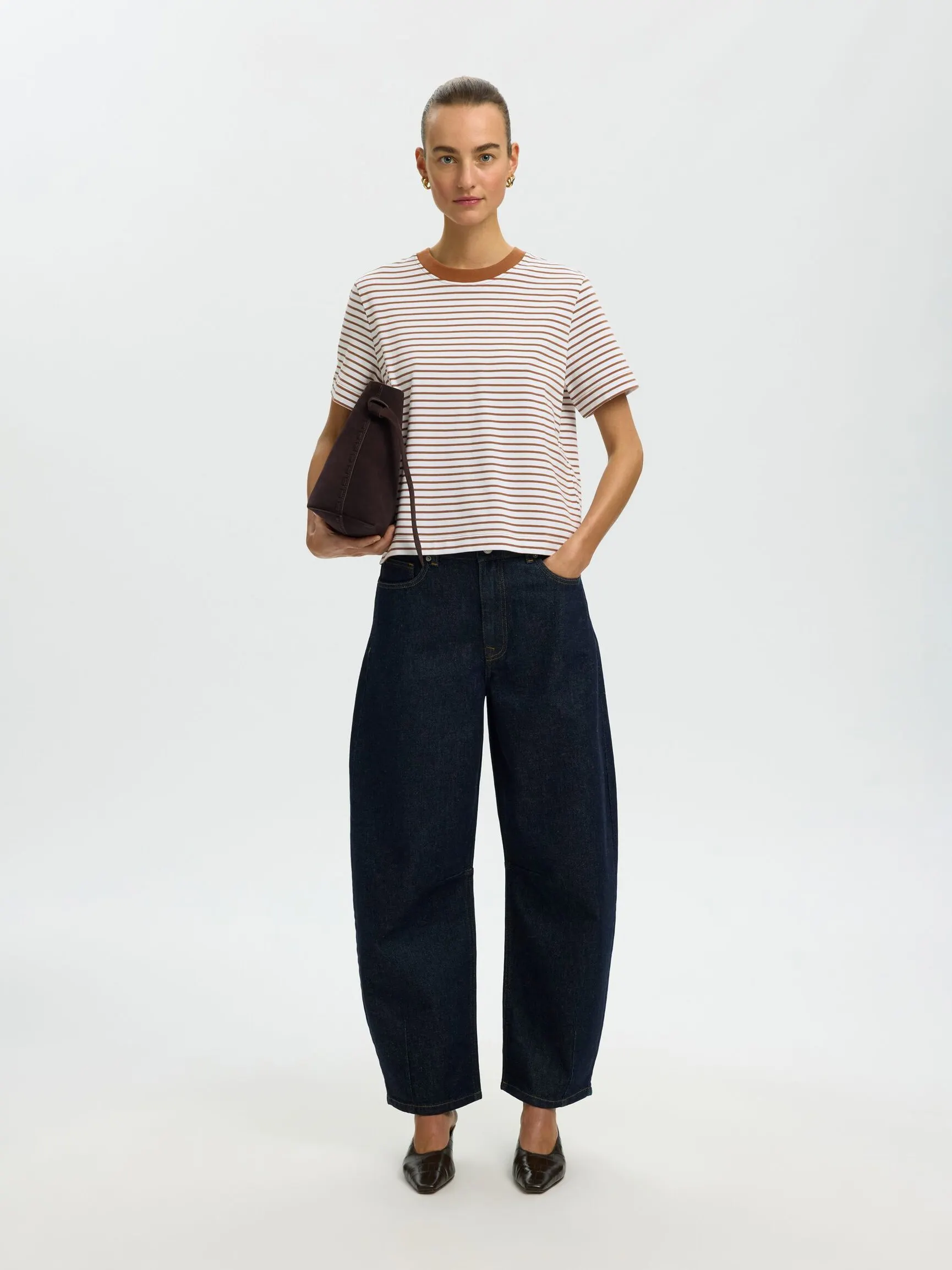 STRIPETE BOXY FIT T-SKJORTE