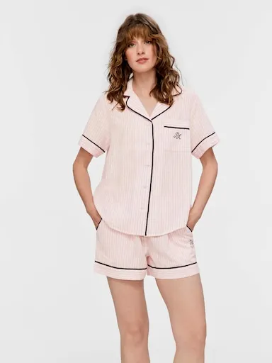 Pink Stripe 100% Cotton Shirt