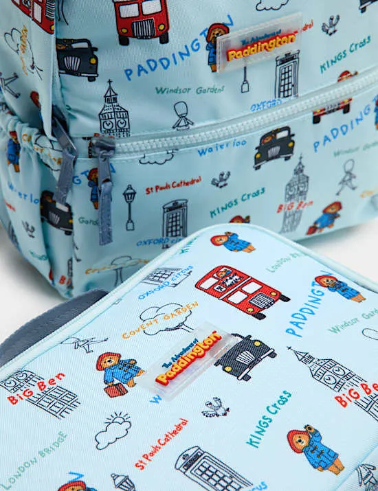 2-teiliges Set aus Rucksack und Lunchbox mit Paddington™-Motiv