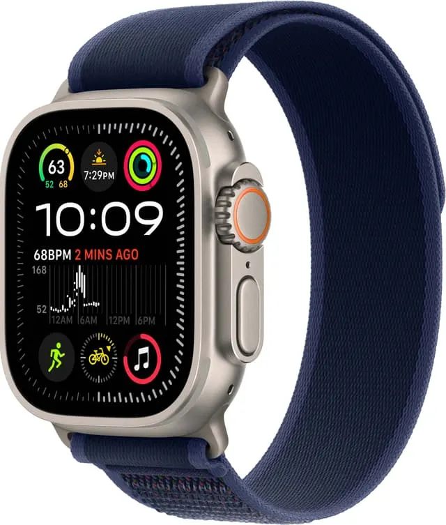 Apple Watch Ultra 2 49mm GPS+CEL (Naturlig Titan/Blå Trail Loop) S/M