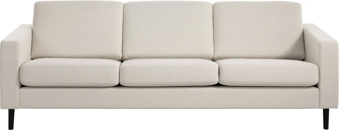 Brunstad Choice Høy 3,5 seter Modulsofa. Stoff Dixie Beige, arm 001, Ben 207 svartlakkert