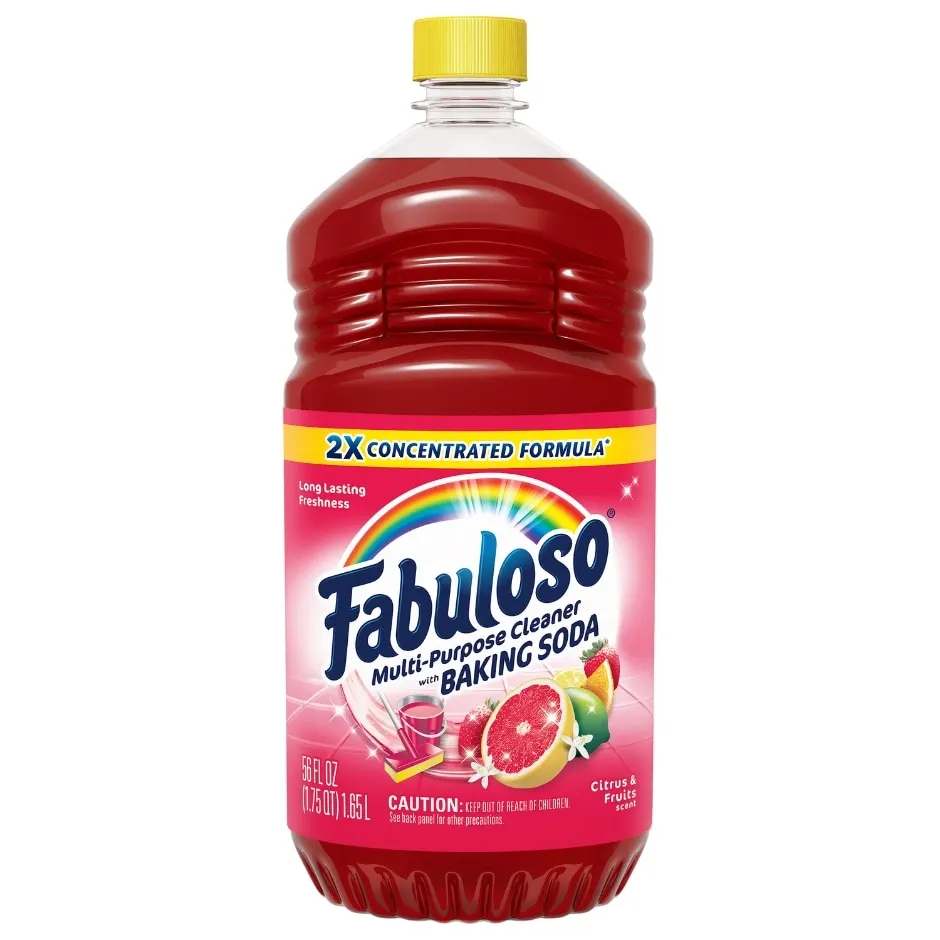 Fabuloso Multi-Purpose Cleaner, 2X Concentrated Formula, Citrus & Fruits with Baking Soda, 56 Oz.